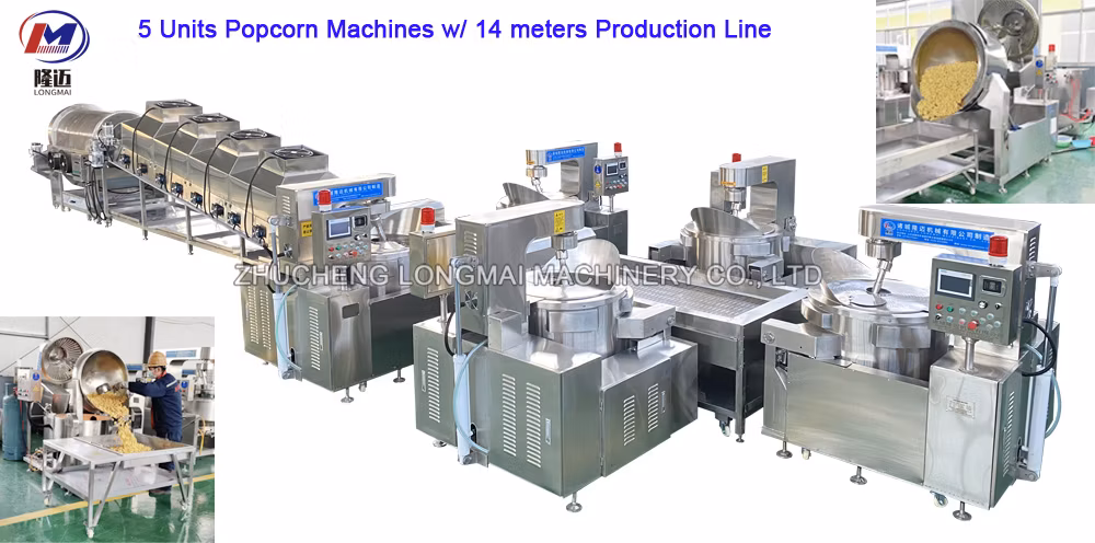 China 2023 Hot Sale Automatic Caramel Flavor Mushroom Popcorn Making Machine Gas Popcorn Machine Commercial