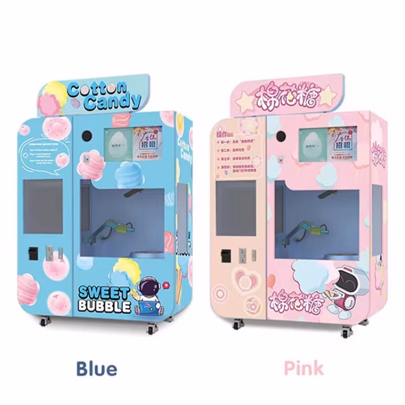 Flower Automatic Cotton Candy Vending Machine