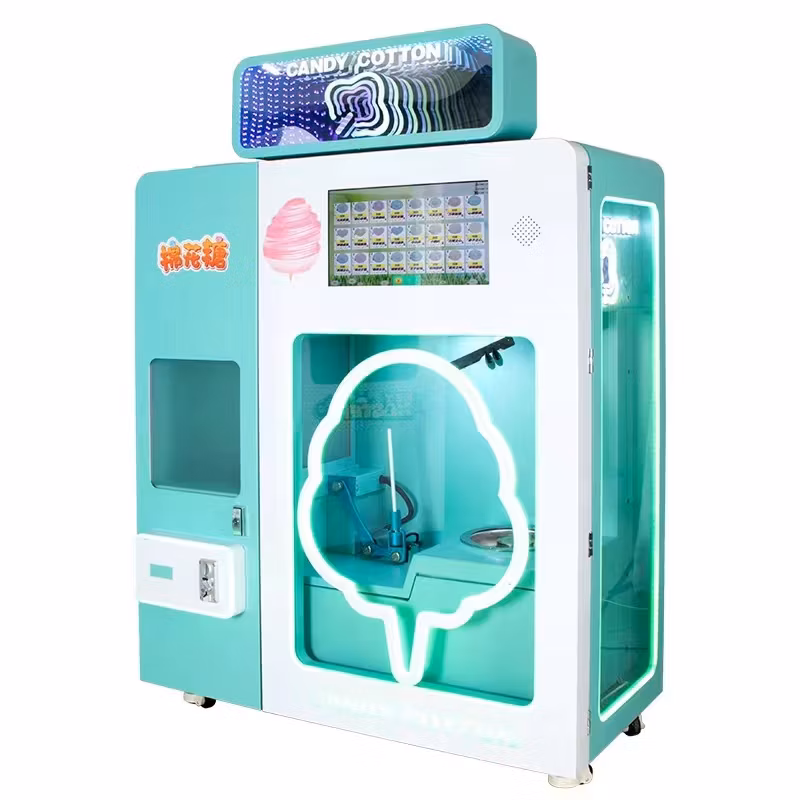 New Arrival Robot Automatic Cotton Candy Depositing Vending Machine Popcorn for Candy