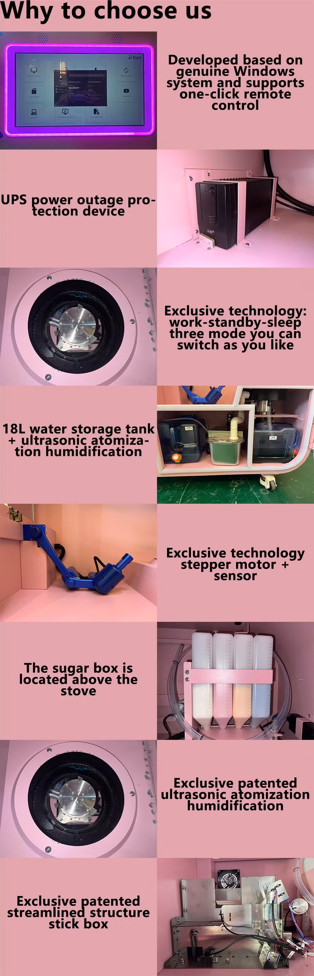 Full Automatic Making Professional Electric Sweet Flower Cotton Candy Vending Machine Commercial Cotton Candy Machine