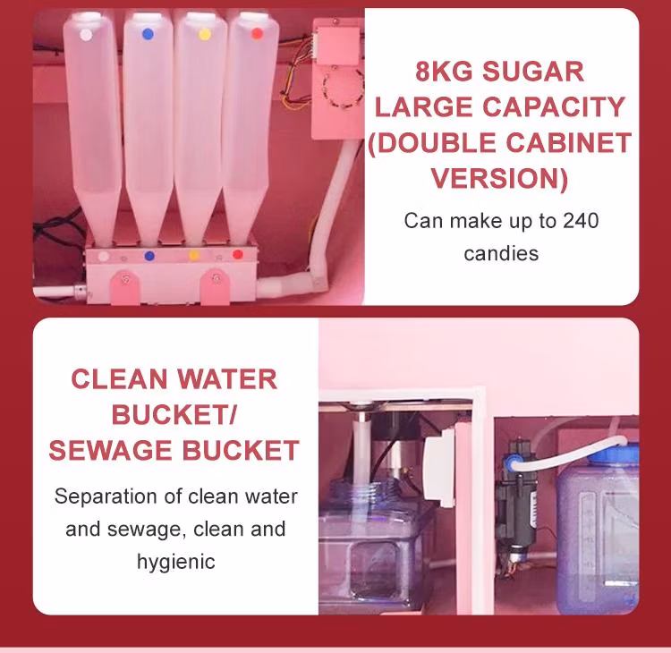 Automatic Manufacturer Pink Blue DIY Cotton Candy Machine Vending Machine