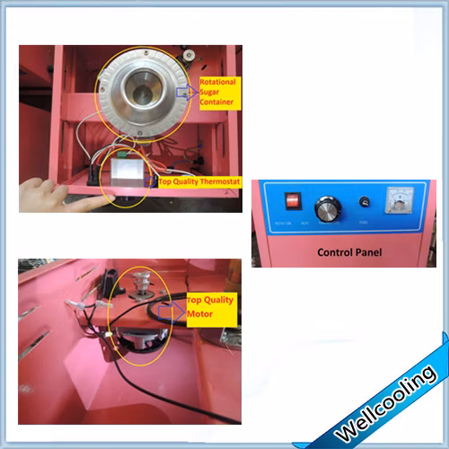 Commercial Popular Sales Electric Cotton Candy Floss Machine with Cart