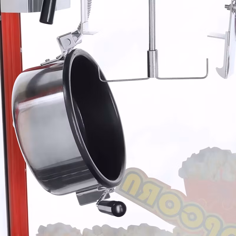 Easy to Use and Clean CE Certified Premium Stainless Steel Non Stick Teflon Coated 1440W Red Roof Electric Popcorn Machine