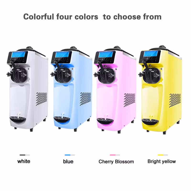 Mini Soft Ice Cream Machine Commercial Table Top Mini Soft Ice Cream Machine