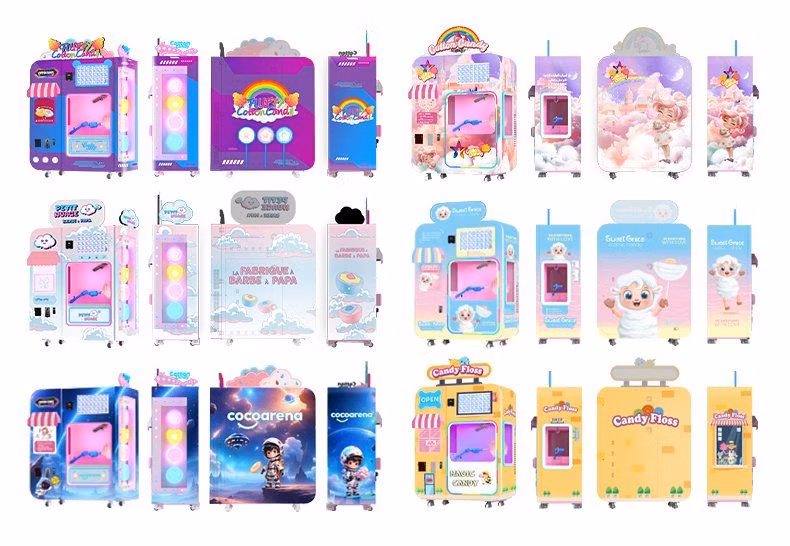 Latest Design Commercial Automatic Fairy Floss Maker Cotton Candy Machine