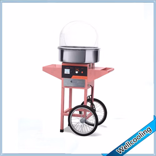 Commercial Popular Sales Electric Cotton Candy Floss Machine with Cart