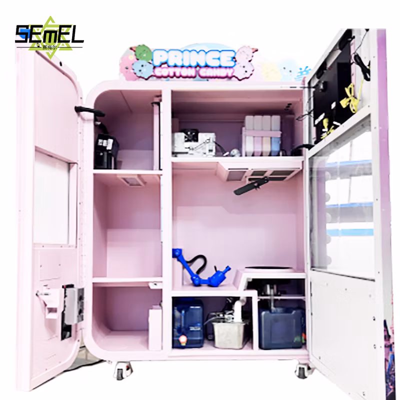 Fully Automatically Fairy Candy Floss Cotton Candy Vending Machine with Zs95