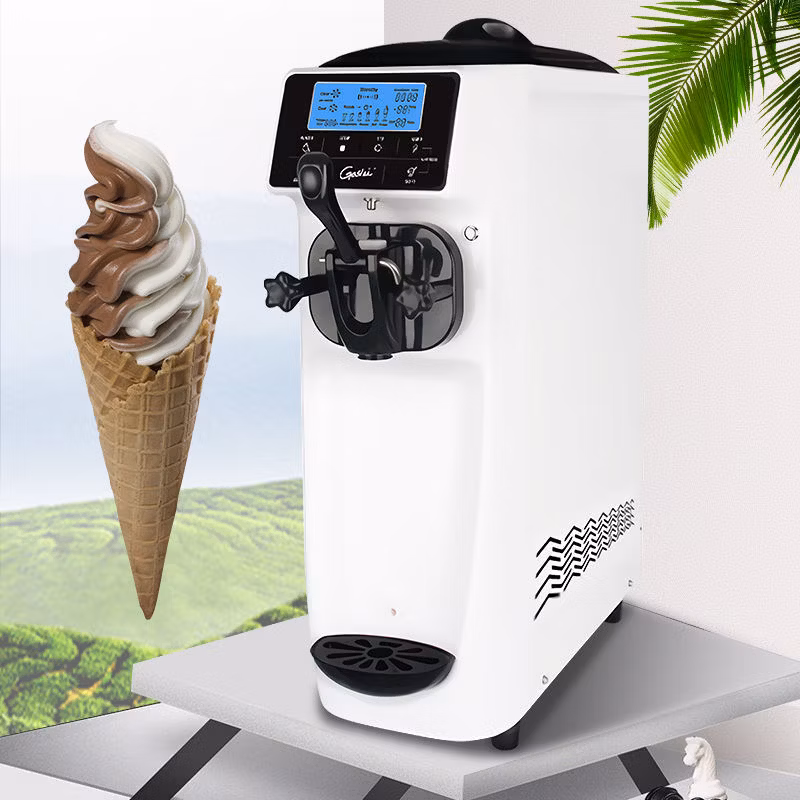 Mini Soft Ice Cream Machine Commercial Table Top Mini Soft Ice Cream Machine
