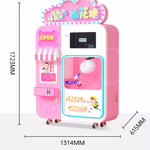 High Efficiency Automatic large capacity Cotton Candy Machine for Snack Bar