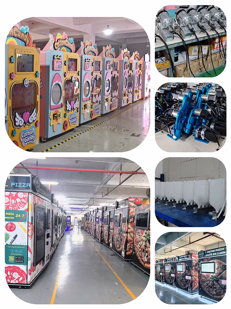 New Arrival Robot Automatic Cotton Candy Depositing Vending Machine Popcorn for Candy