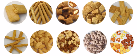 Puffed Popcorn Snack Extrusion Breakfast Cereal Making Machine