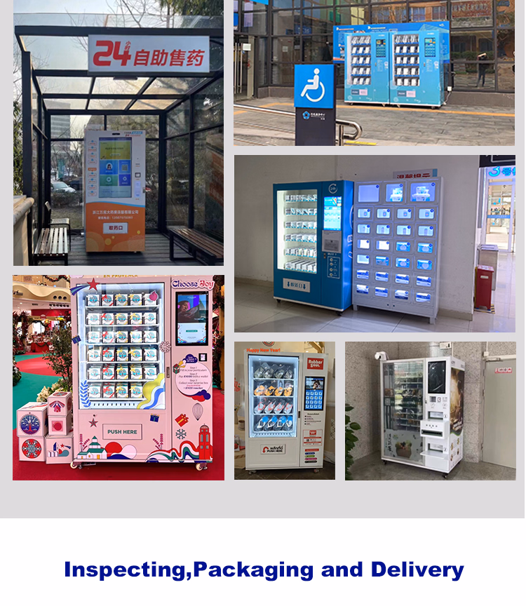 Imt Ice Cream Vending Machine with 32 Inch Touch Screen Different Kinds of Snack and Jam in The Machine