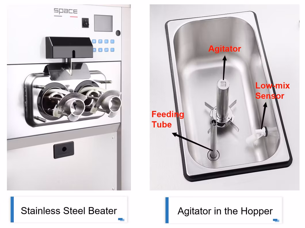 Automatic Cleaning Ice Cream Making Machine with Special Technology