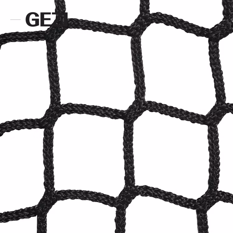 3X2 8X4 Size Multi Adjustable Knotted PP Safety Portable Barrier Sports Fiels Goal with Net Wall White Color Baseball 30&prime; X 10&prime;