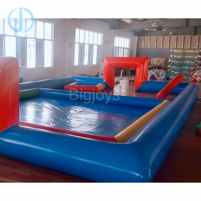 Stock Cheaper Inflatable Soap Soccer Field for Sale (BJ-soccer field03)