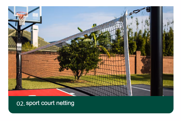Backstop Outdoor HDPE Nylon Protecting Fence Safety Barrier Net for Sports Courts