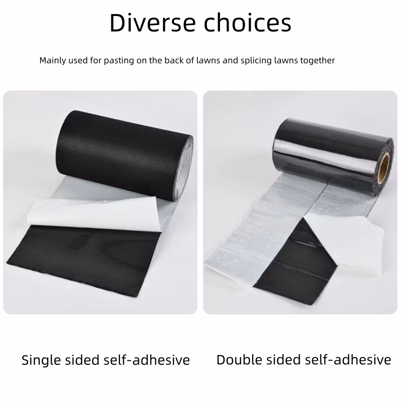 Simulated Lawn Grass Carpet Seam Cloth Waterproof Self Adhesive Joining Lawn Splicing Tape for Football Field, Kindergarten, Wedding Venue
