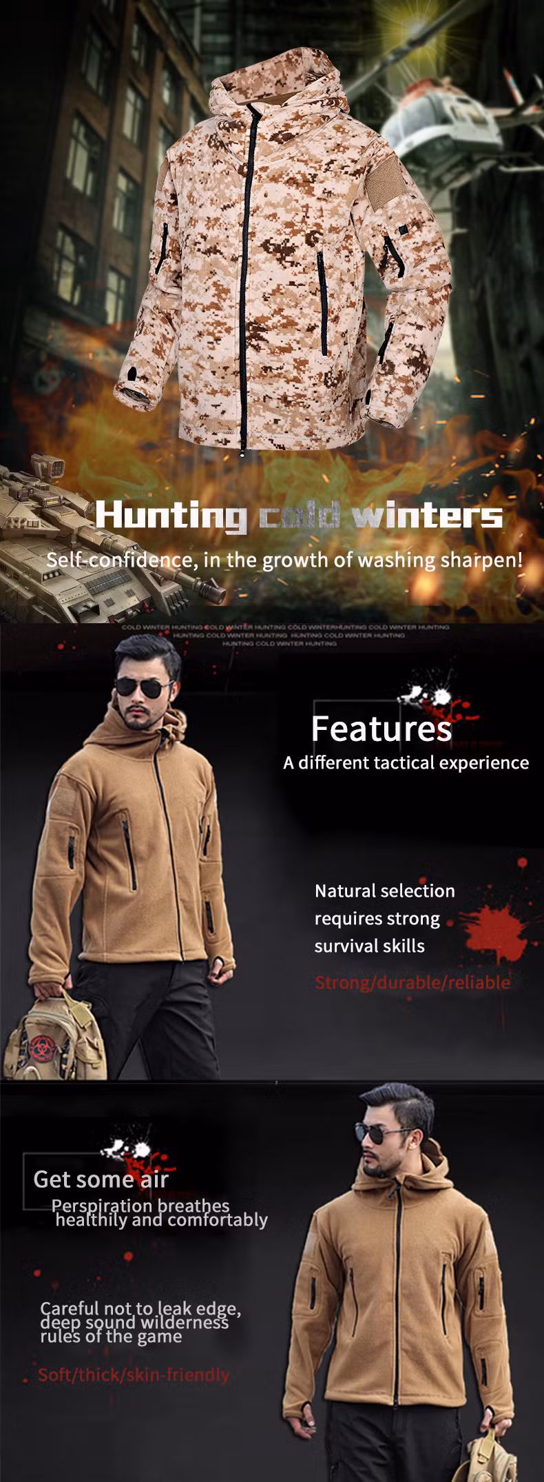 Double-Sided Wool Coat for Winter