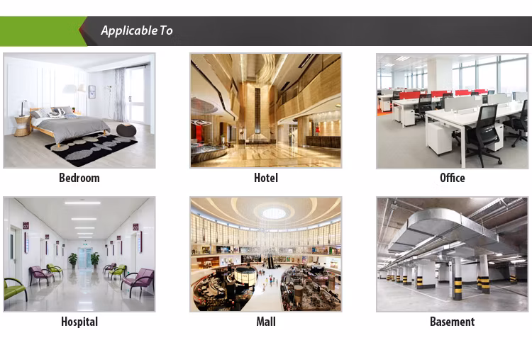 Ceiling Type Energy Saving Heat Recovery HVAC Mvhr Erv Hrv Ventilation System with HEPA Filter