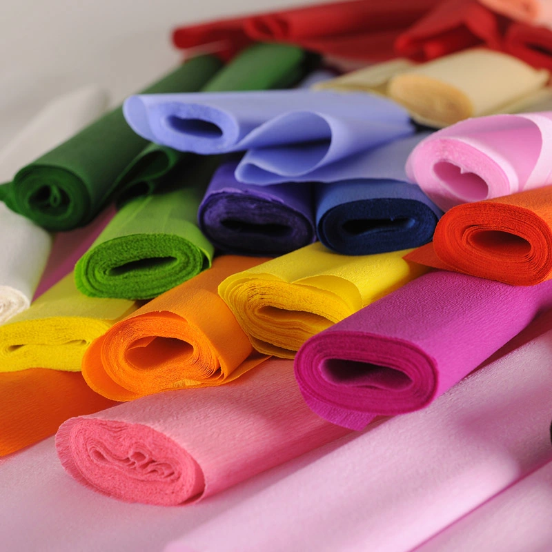 Factory Price Wholesale DIY Color Crepe Paper for Crafting