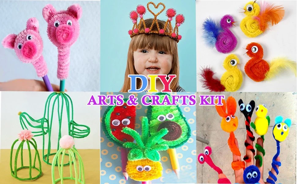 DIY Arts and Crafts Supplies Kit Craft Art Material Set for Kids