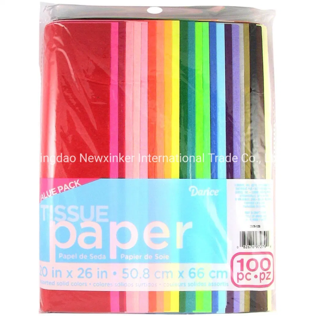 Colourful Mf Acid Free Tissue Paper for Shopping Bag Wrapping