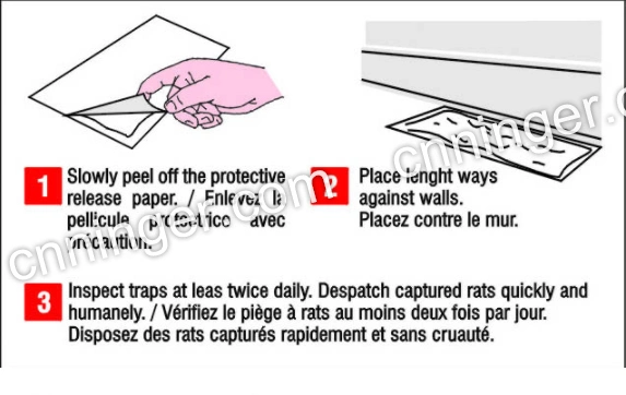 Mouse Glue Trap, Rat Glue Trap Paper Folded