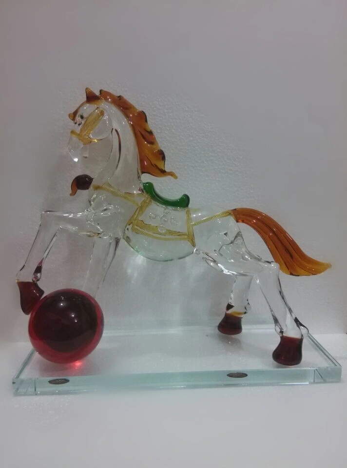 Nice Glass Crystal Running Horse for Souvenir Gift