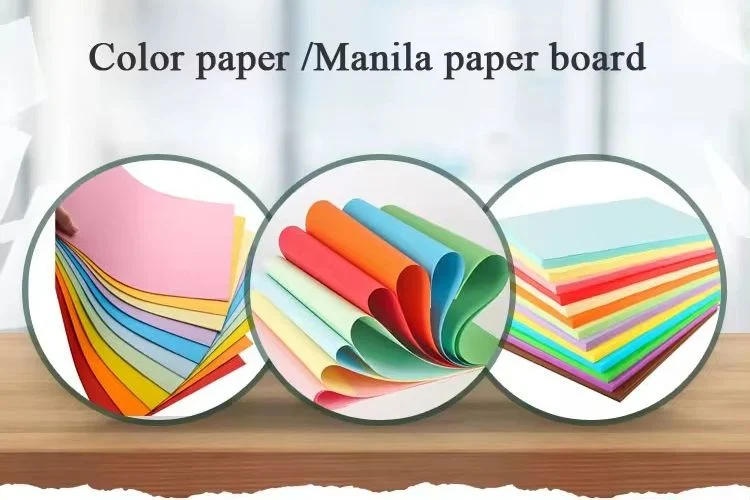 Top Quality Color Wood Free Offset Printing Paper Color Bristol Card Board for Paper File