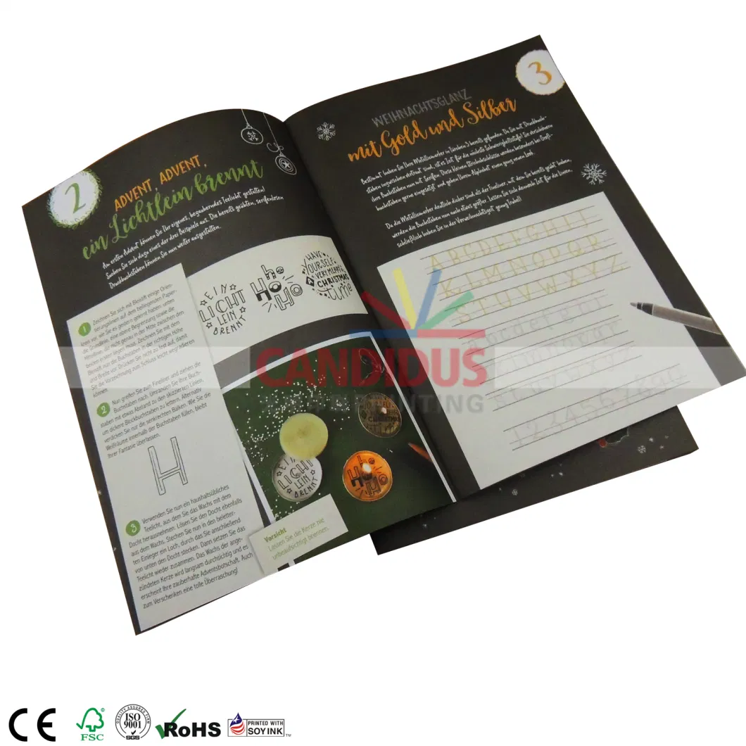 Real Colour Printing Book Catalog Paper Back Manual Printing