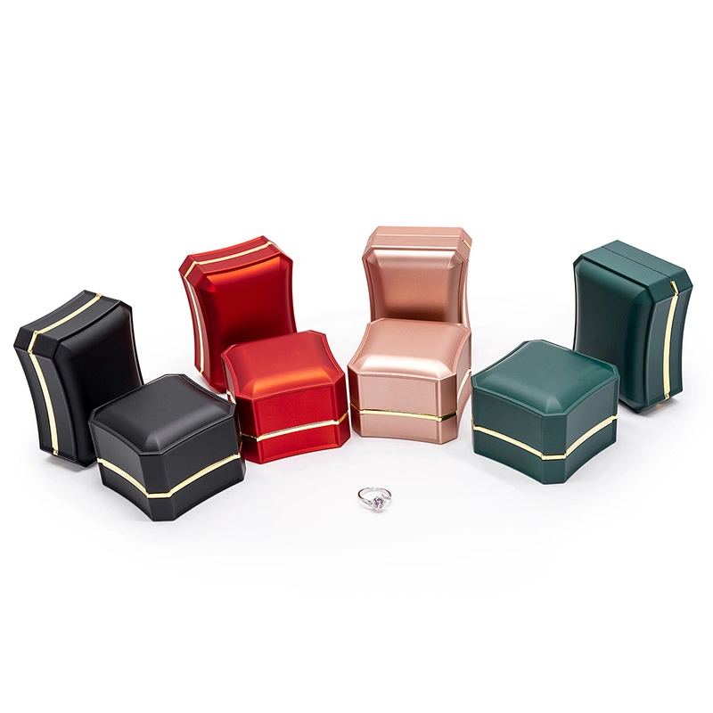 Small Jewelry Crown Box Custom Jewelry Package Set Paper Velvet Leather Ring Earring Box