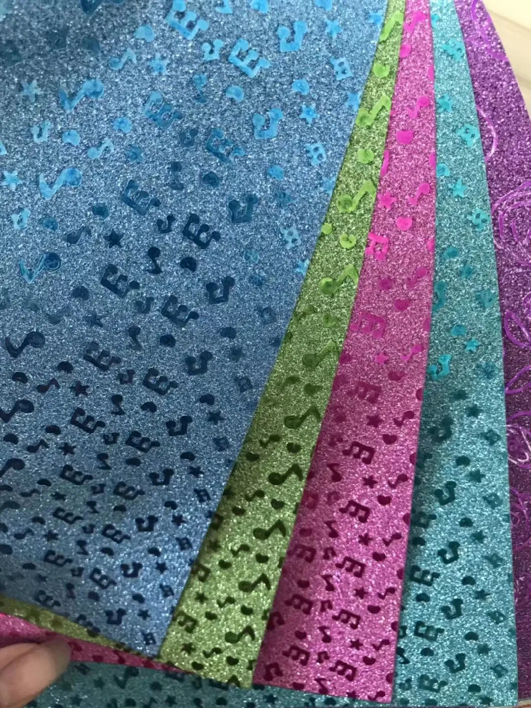 Beautiful DIY Adhesive Glitter Paper with Custom Multiple Size