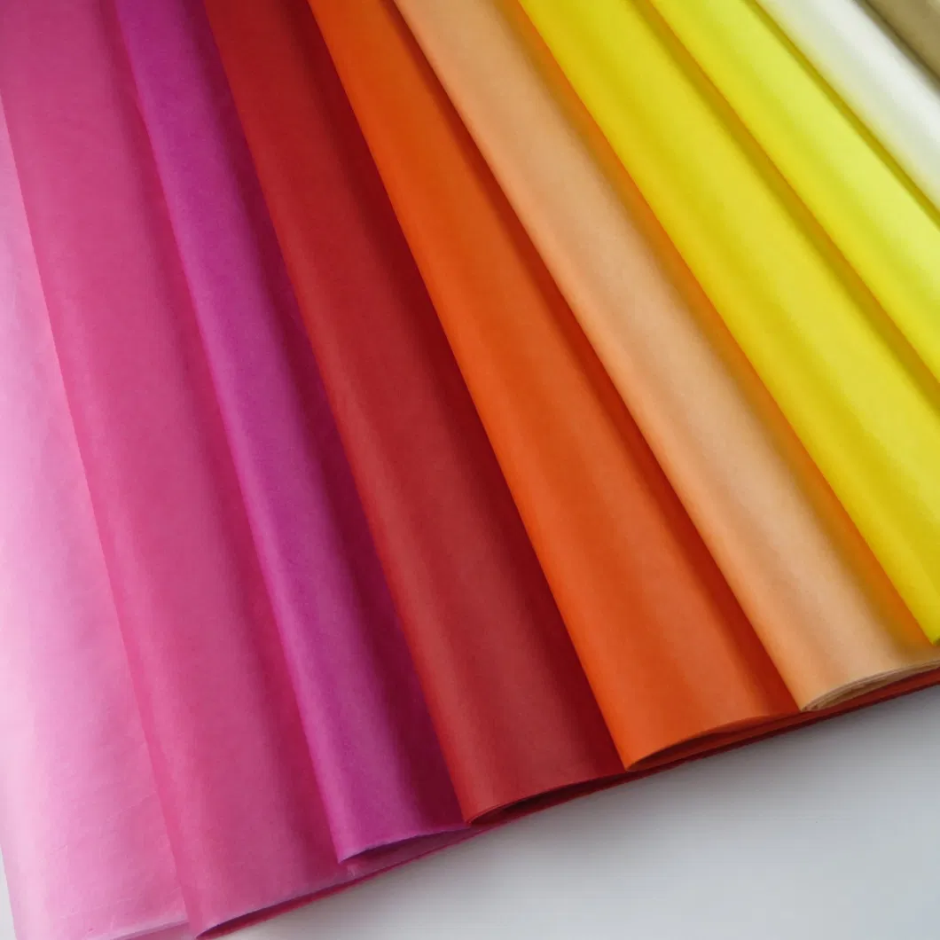 Factory Wholesale 17GSM Color DIY Gift Wrapping Tissue Paper