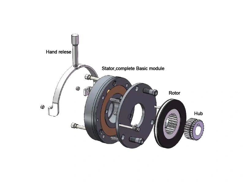 Electromagnetic Power off Brake Disc Pads Dzs1-400n