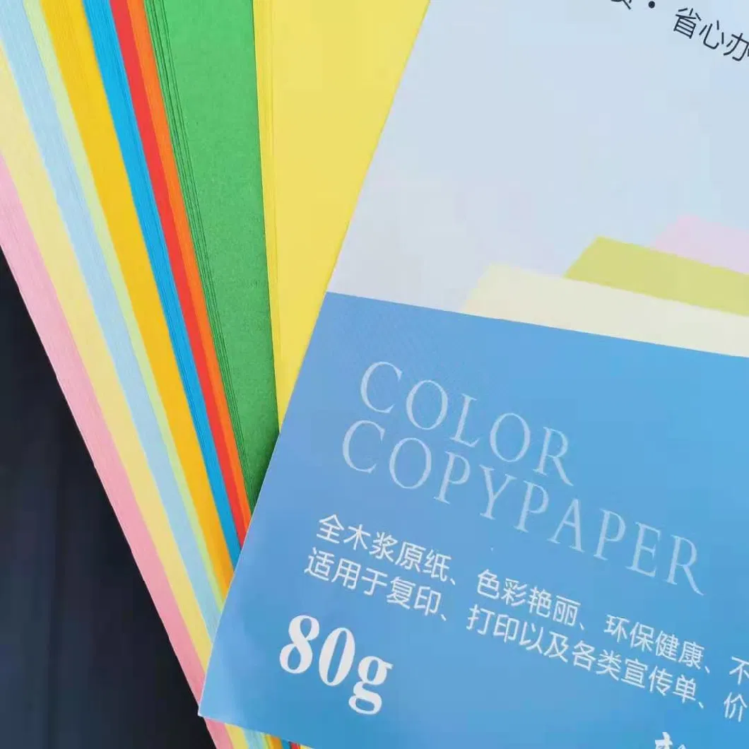 70GSM 80GSM A4 Fluorescent Color Paper, Neon Paper for Printing