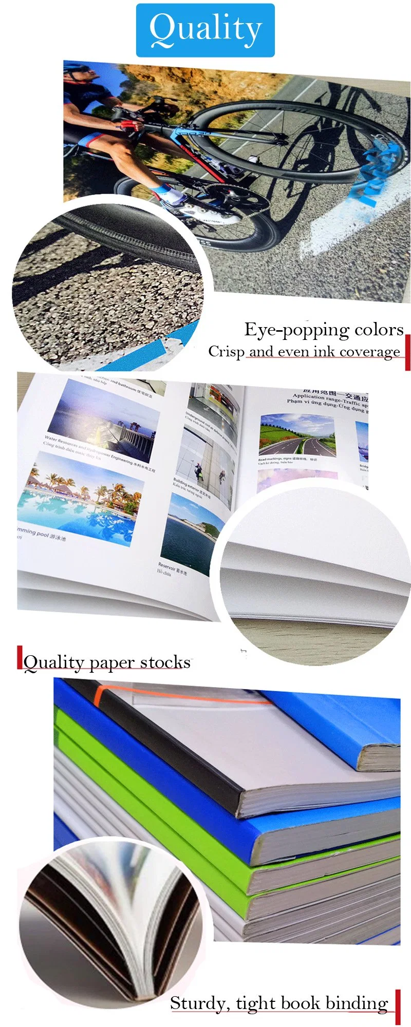 Custom Full Color Printing Manufacturer Low MOQ Matte Lamination Paper Hardcover Book