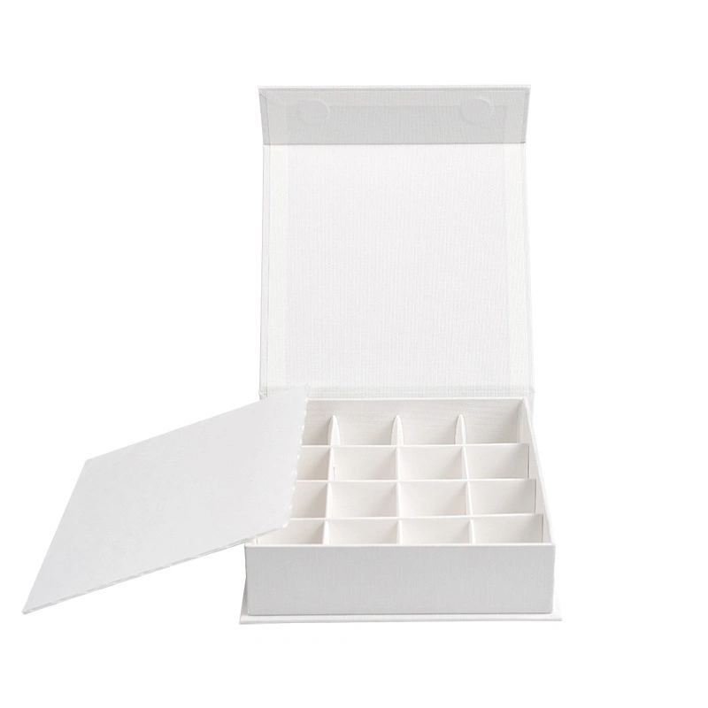 Customized Chocolate Box Packaging Box Wholesale 4/6/9 Tablets Hot Stamped Logo Knife Card Buffer Pad