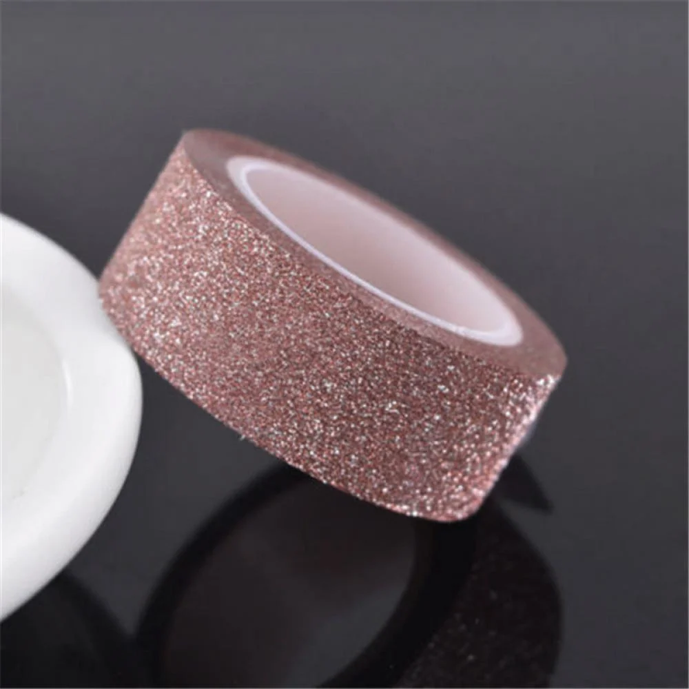 1PC Kawaii Cute Silver Golden Glitter Washi Tape Scrapbooking Christmas Party Wedding Home Decor Decorative Paper Crafts Hot