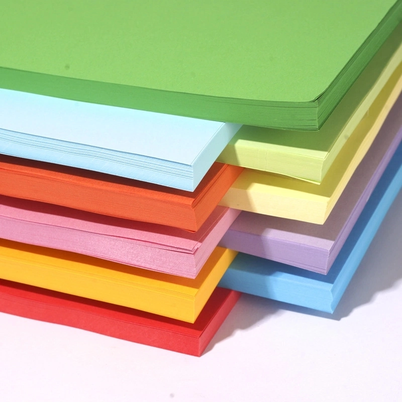 Double Sides Color Cardboard 180g 220g A4 A3 School Office Use Thick Craft Cardstock Virgin Wood Pulp Coloured Paper