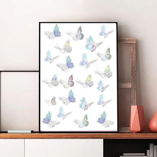 3D Hollow Butterflies Decorative Wall Stickers