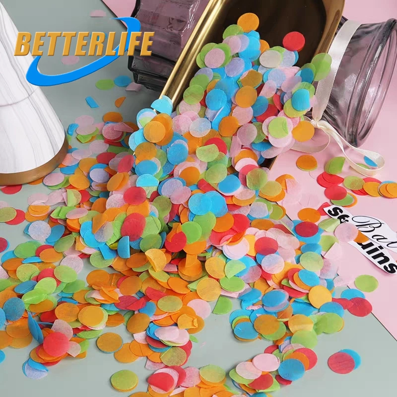 Custom 1kg Bulk Circle Heart Stars Super Surprise Mixing Bowl City Biodegradable 12 Paper for Wedding Birthday School Party Supplies Confetti Cannon