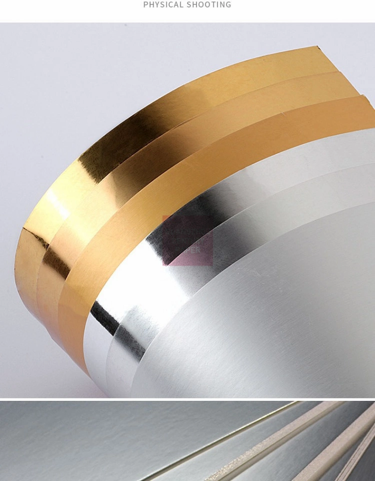 Hot Selling 250 GSM A4 Mirror Foil Metallic Board Gold Silver Cardstock Holographic Paper