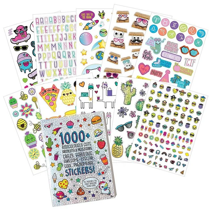 Custom Journal Scrapbook Transparent Stickers, Wholesale Vinyl Kiss Cut DIY Planner Sticker PVC Pet Sheet