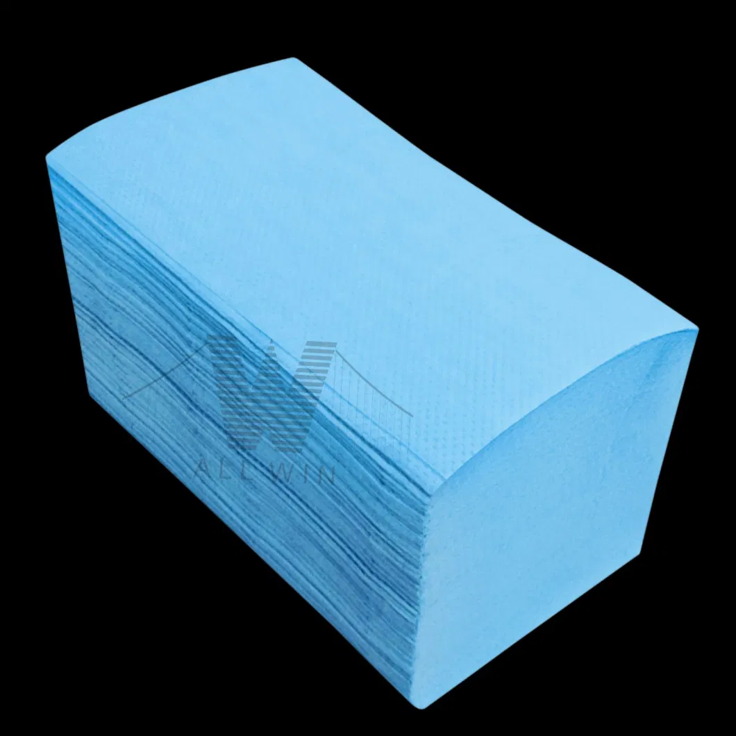 Servilletas De Papel Serviette Blue V Fold Paper Napkin