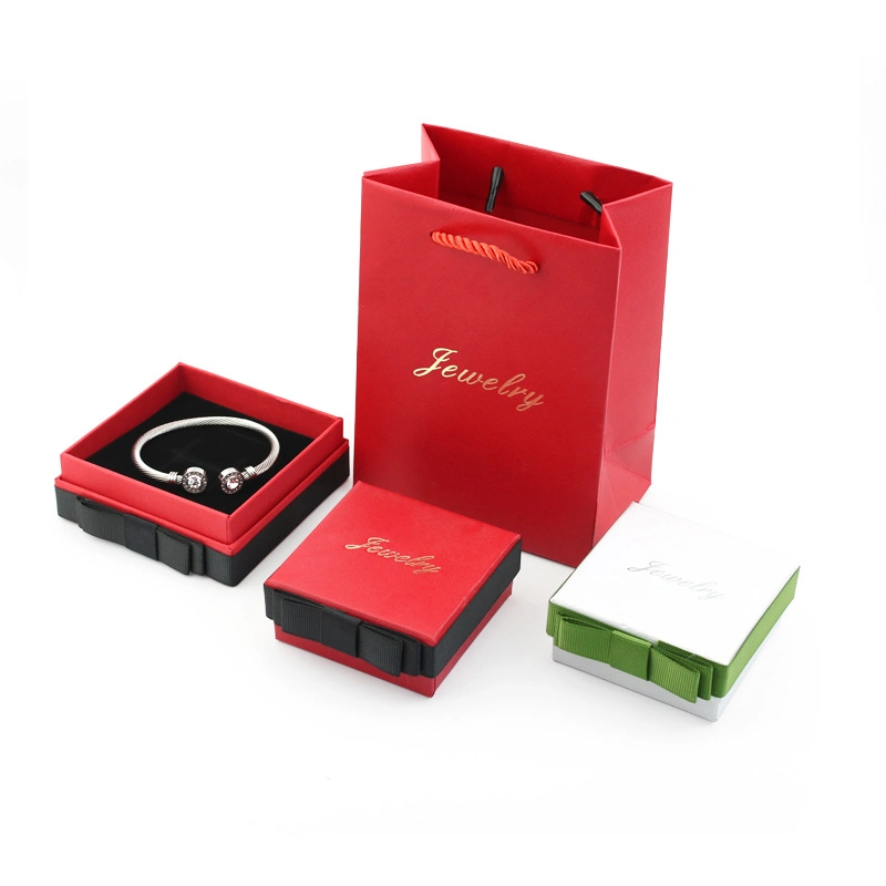 Butterfly Necklace Box Red Jewelry Packaging Paper Box Dark Green Jewelry Box