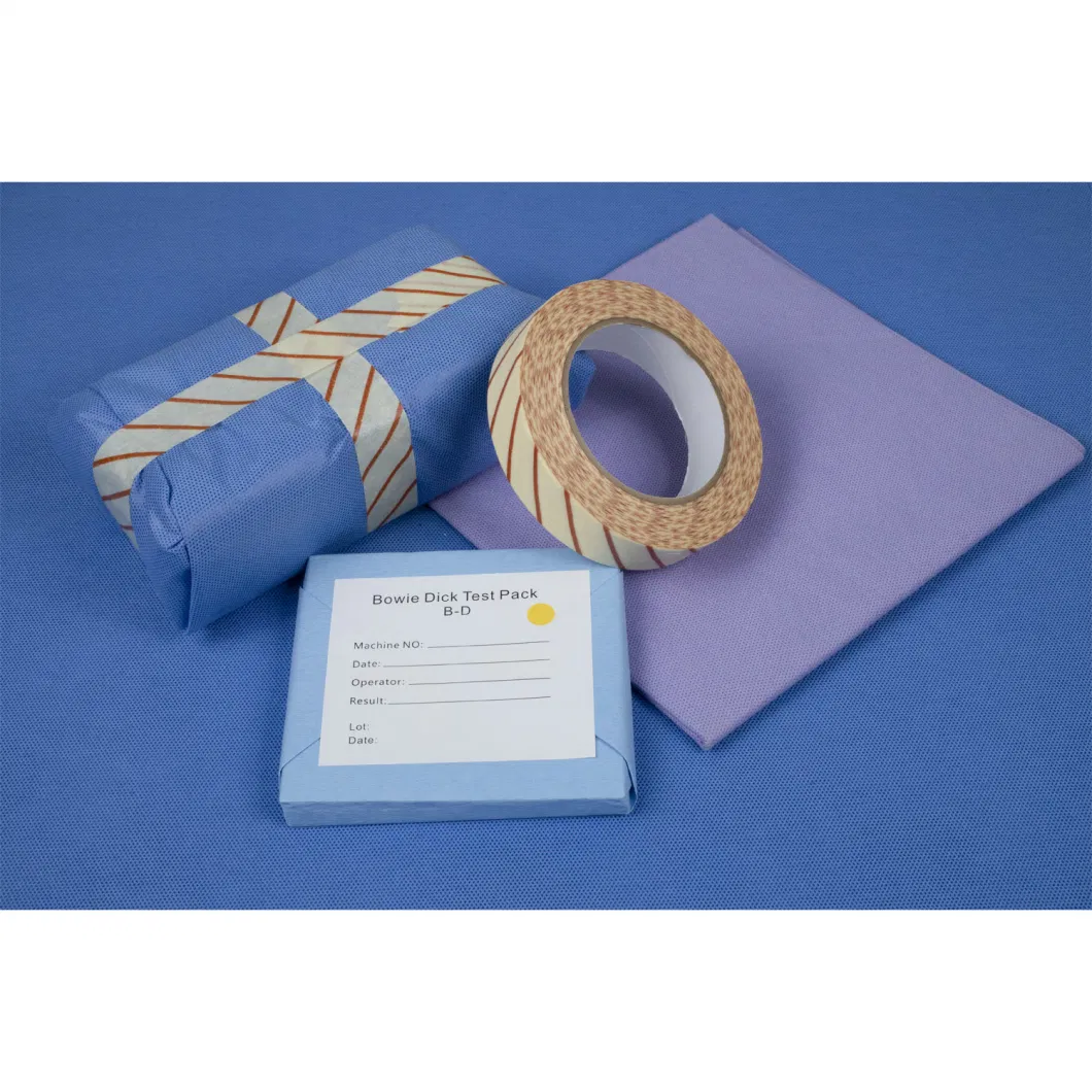 Disposable Medical Autoclave Square Crepe Sterilization Wrapping Paper with Different Colors