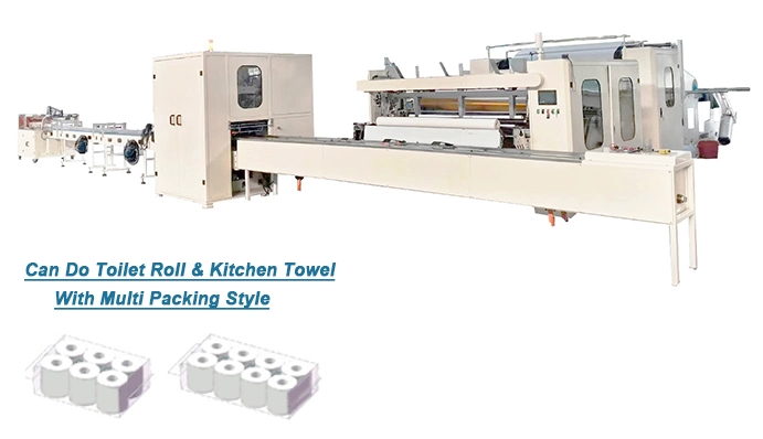 Automatic Toilet Paper Jumbo Roll Converters Kitchen Towel Product Machine