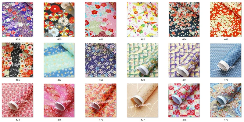 Hot Selling Art Printed Wrapping Scrapbook Washi Paper Yuzen Origami Chiyogami Paper