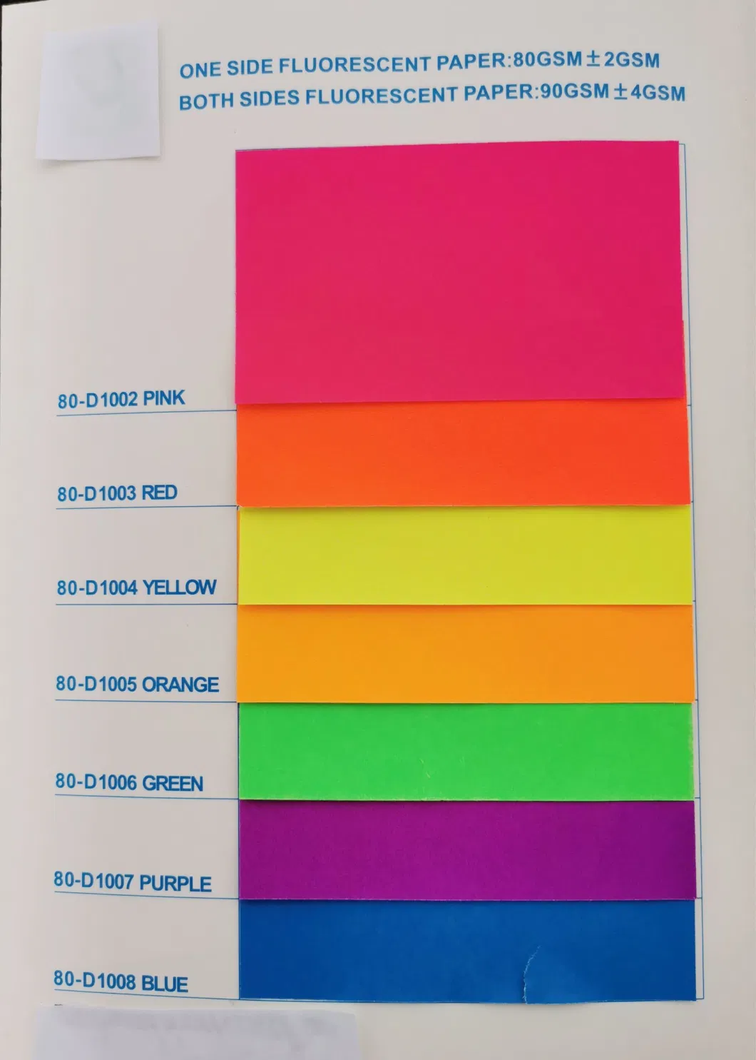 Fluorescent Color Paper