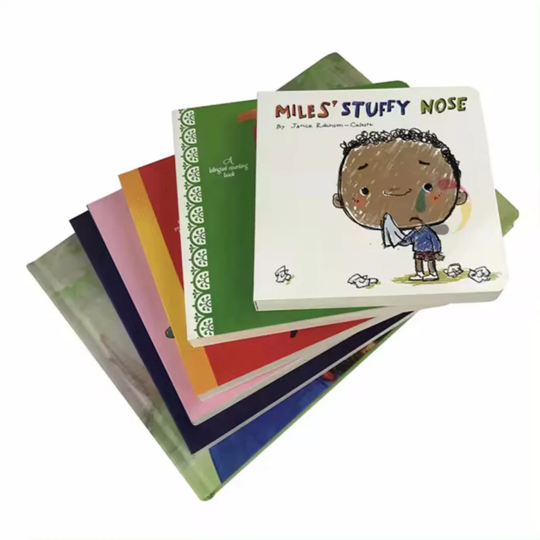 High Quality Coated Paper Full Color Children Board Book Printing Educational Early Learning Books Quiet Story Book for Children